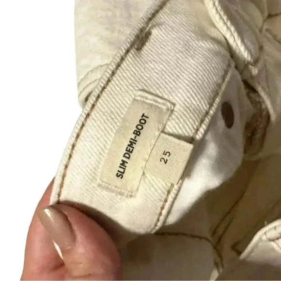 Madewell Cream Jeans Semi Demi Jeans - Picture 5 of 7
